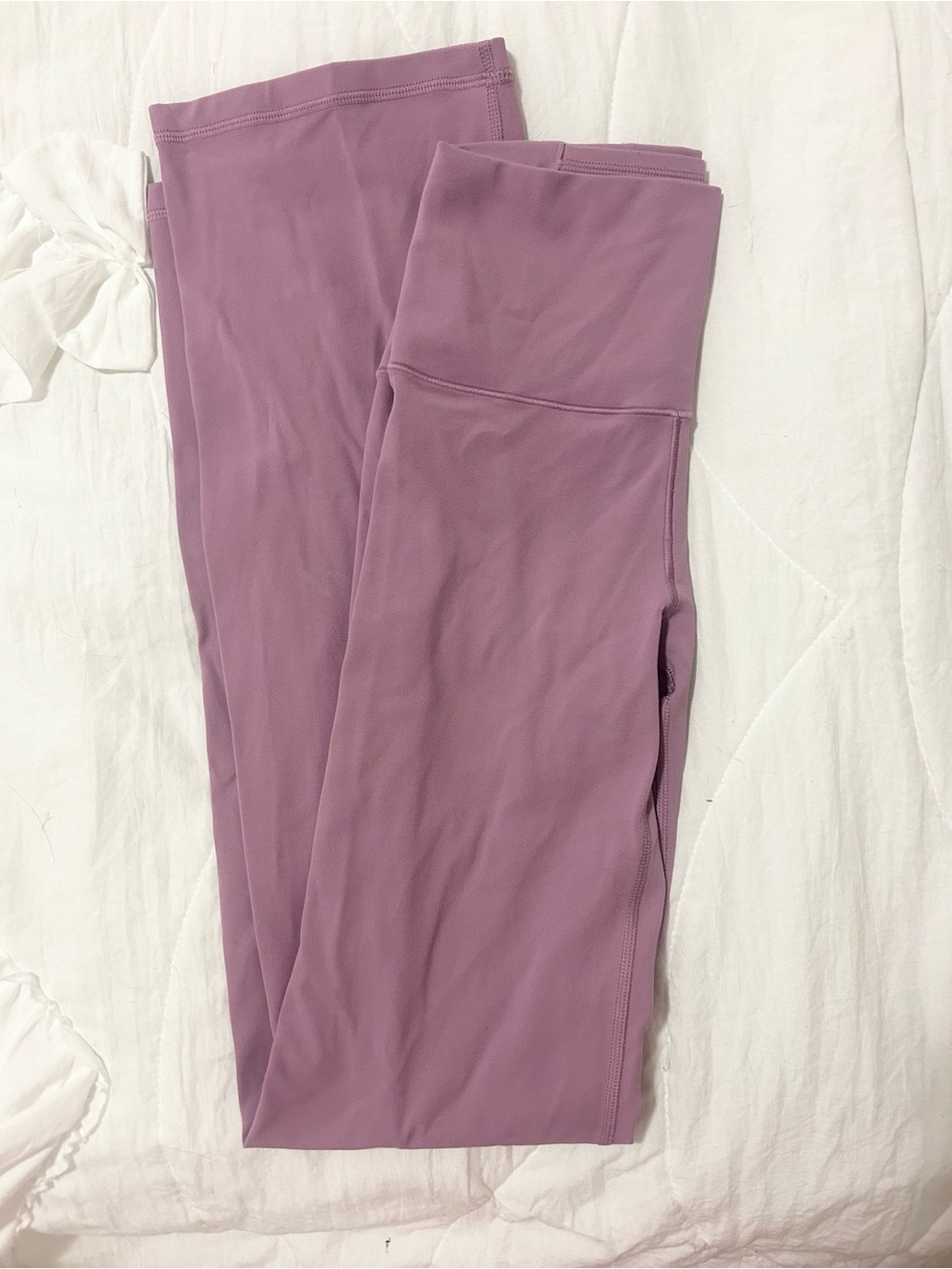 High waist purple flare leggings Pilates